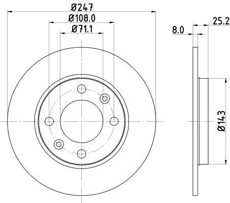 MINTEX MINTEX (MDC794C) 1x  MINTEX Brake Disc 