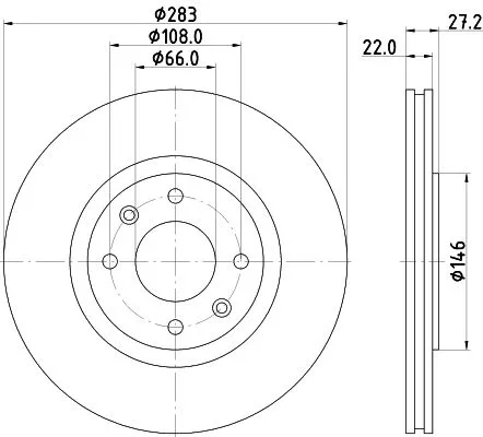 MINTEX MINTEX MDC814 1x MINTEX MDC814 Brake Disc 