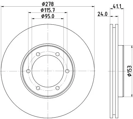 MINTEX MINTEX MDC822T 1x MINTEX MDC822T Brake Disc 
