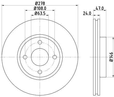 MINTEX MINTEX MDC843 1x MINTEX MDC843 Brake Disc 