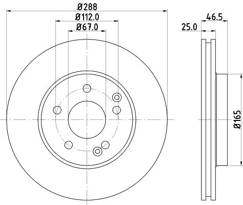 MINTEX MINTEX (MDC852C) 1x  MINTEX Brake Disc 