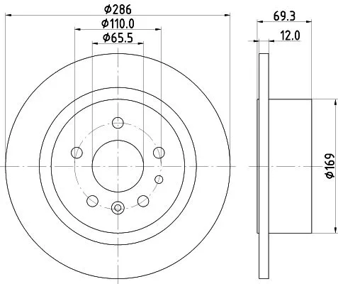MINTEX MINTEX MDC867 1x MINTEX MDC867 Brake Disc 