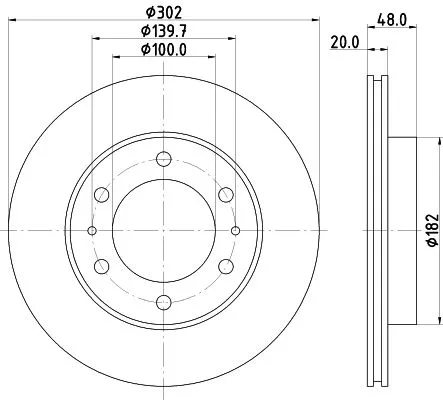 MINTEX MINTEX MDC879 1x MINTEX MDC879 Brake Disc 