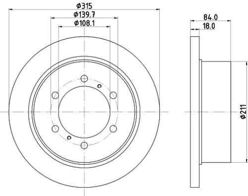 MINTEX MINTEX MDC952 1x MINTEX MDC952 Brake Disc 
