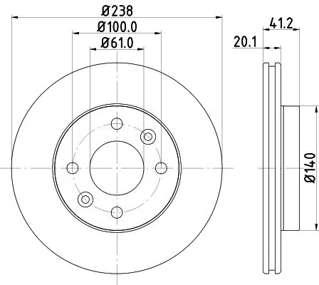 MINTEX MINTEX MDC956 1x MINTEX MDC956 Brake Disc 