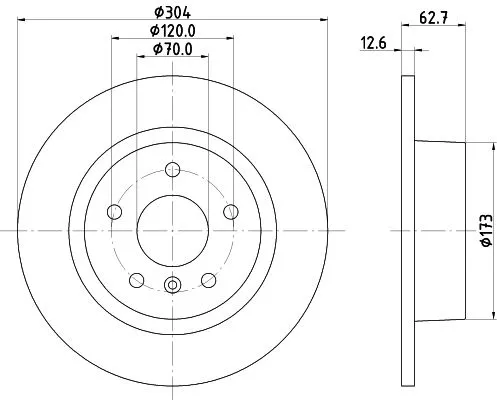 MINTEX MINTEX MDC985C 1x MINTEX MDC985C Brake Disc 