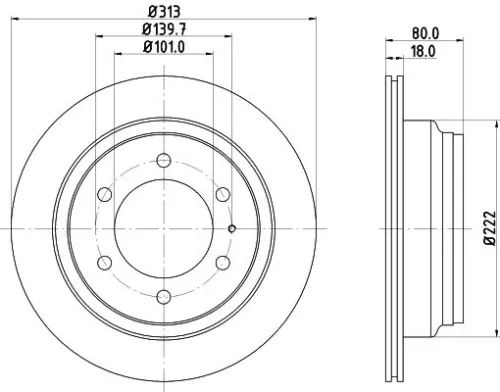 MINTEX MINTEX MDC986 1x MINTEX MDC986 Brake Disc 