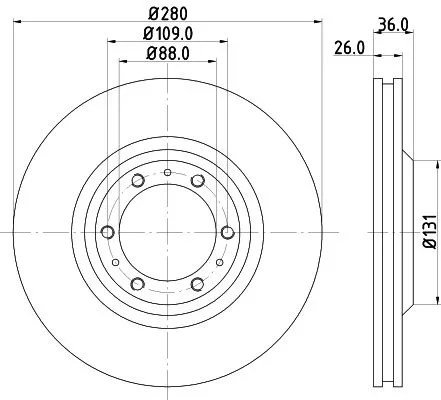 MINTEX MINTEX MDC987 1x MINTEX MDC987 Brake Disc 