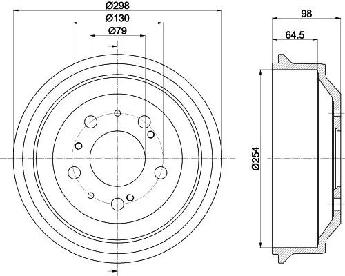 MINTEX MINTEX MBD037 1x MINTEX MBD037 Brake Drum 