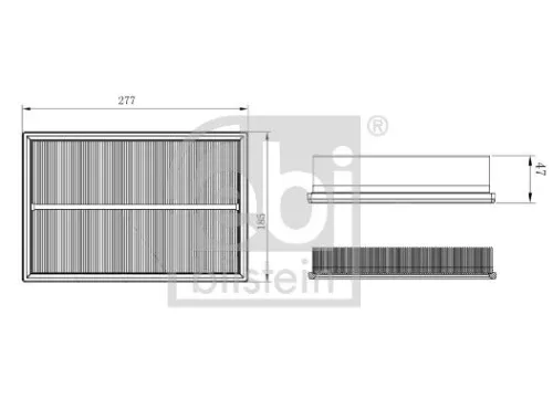 FEBI BILSTEIN FEBI BILSTEIN 172471 Febi Bilstein Air Filter For Vw Citi Golf Polo Polo Playa 