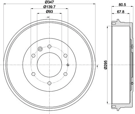 MINTEX MINTEX MBD334 1x MINTEX MBD334 Brake Drum 