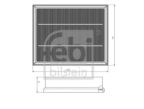 FEBI BILSTEIN FEBI BILSTEIN 172761 Febi Bilstein Air Filter For Ford Ford Usa Edge Galaxy Mondeo 