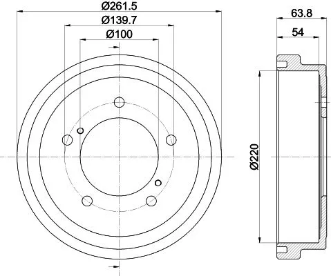 MINTEX MINTEX MBD357 1x MINTEX MBD357 Brake Drum 