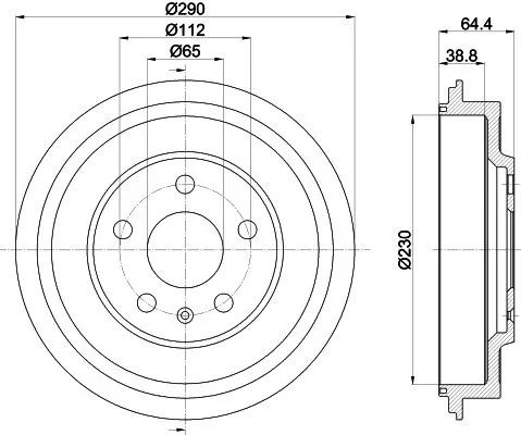 MINTEX MINTEX MBD366 1x MINTEX MBD366 Brake Drum 
