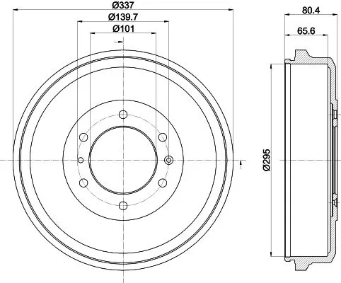 1x MINTEX MBD374 Brake Drum