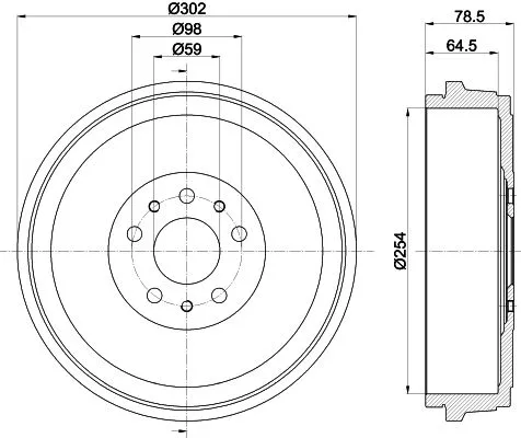 MINTEX MINTEX MBD419 1x MINTEX MBD419 Brake Drum 