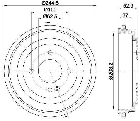 MINTEX MINTEX MBD429 1x MINTEX MBD429 Brake Drum 