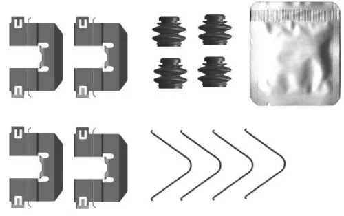 MINTEX MINTEX MBA0104 1x Accessory Kit, disc brake pad 