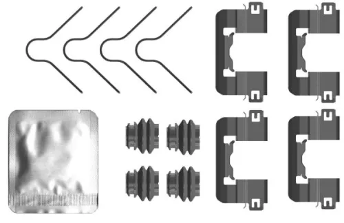 MINTEX MINTEX MBA0105 1x Accessory Kit, disc brake pad 