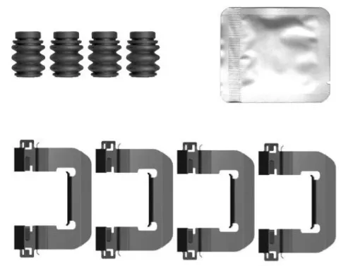 1x Accessory Kit, disc brake pad
