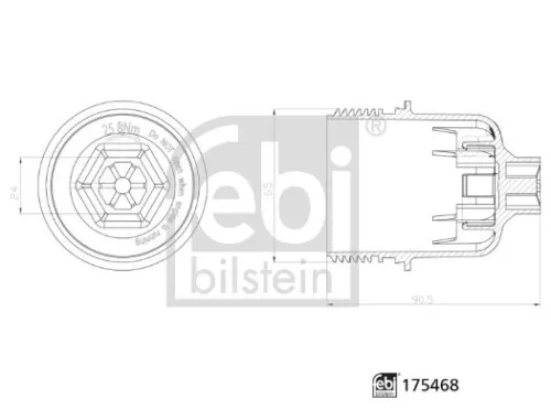 FEBI BILSTEIN FEBI BILSTEIN 175468 Febi Oil Filter Housing Cap For Chrysler Dodge Fiat Jeep Lancia Ram 150 