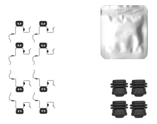 1x Accessory Kit, disc brake pad