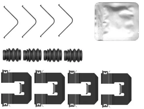 MINTEX MINTEX MBA0160 1x Accessory Kit, disc brake pad 