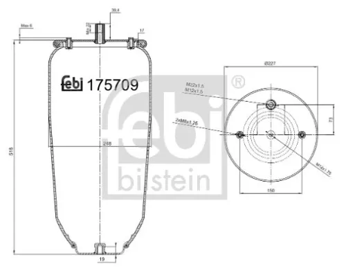 Febi Air Bag Suspension Spring