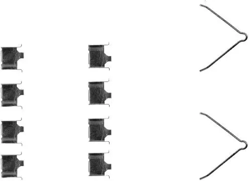 MINTEX MINTEX MBA1166 1x Accessory Kit, disc brake pad 