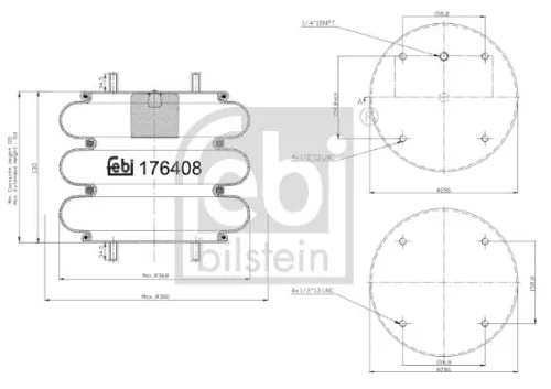 Febi Air Bag Suspension Spring