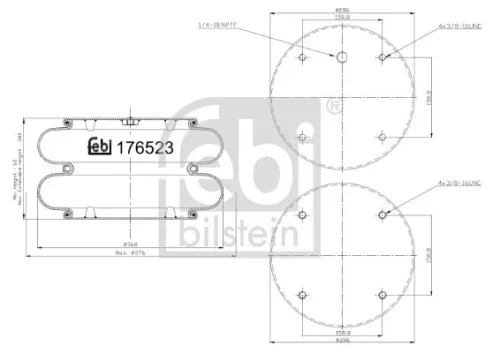 FEBI BILSTEIN FEBI BILSTEIN 176523 Febi Air Bag Suspension Spring 