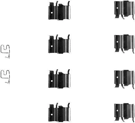 MINTEX MINTEX MBA1244 1x Accessory Kit, disc brake pad 