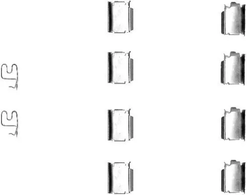 MINTEX MINTEX MBA1246 1x Accessory Kit, disc brake pad 
