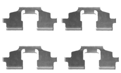 1x Accessory Kit, disc brake pad