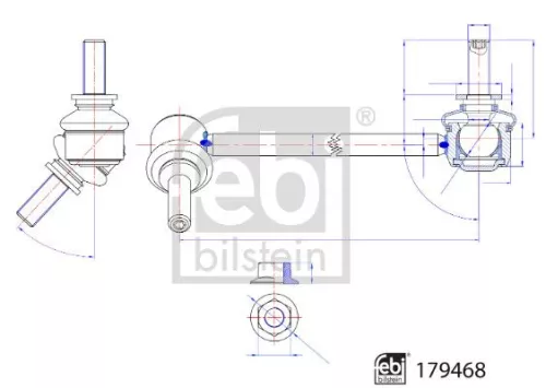 FEBI BILSTEIN FEBI BILSTEIN 179468 Febi 179468 Front Right Stabiliser Link For Tesla Model 3  Model Y 