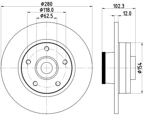 MINTEX MINTEX (MDC1764) 1x  MINTEX Brake Disc 