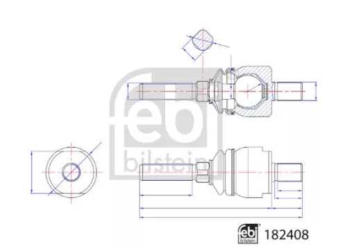 Febi Front Left Or Right Inner Tie Rod