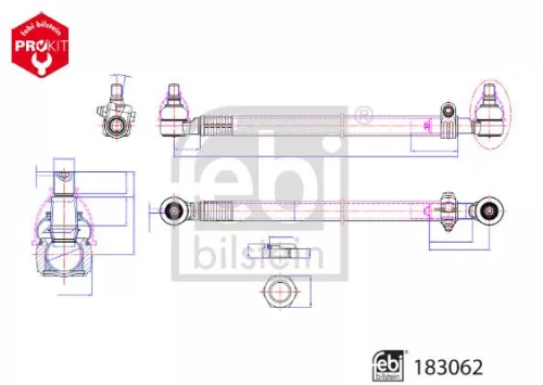 FEBI BILSTEIN FEBI BILSTEIN 183062 Febi Front Centre Rod Assembly For Man Tgm 