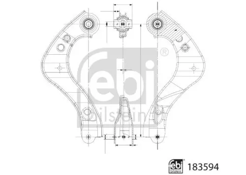 Febi Rear Upper Right Control / Trailing Arm For Suzuki Toyota Toyota C-hr Corol