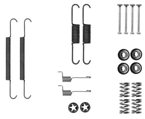 1x Accessory Kit, parking brake shoes