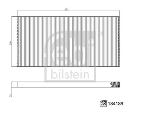 FEBI BILSTEIN FEBI BILSTEIN 184189 Febi Cabin Pollen Filter For Mercedes-benz Capacity Citaro (O 530) Citaro  