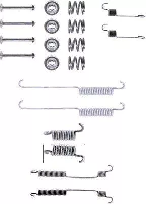 1x Accessory Kit, brake shoes