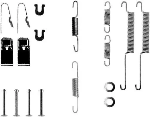 1x Accessory Kit, brake shoes