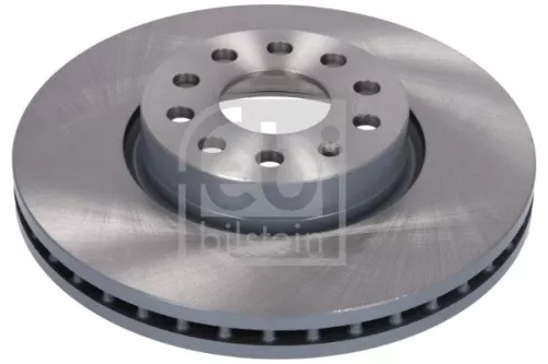 2x Febi Front Vented Brake Disc For Audi Vw A3 Golf