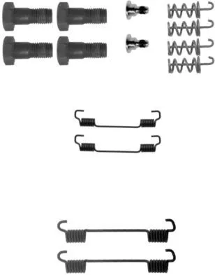 MINTEX MINTEX MBA716 1x Accessory Kit, parking brake shoes 