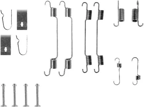 1x Accessory Kit, brake shoes