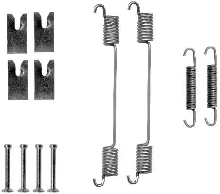 1x Accessory Kit, brake shoes