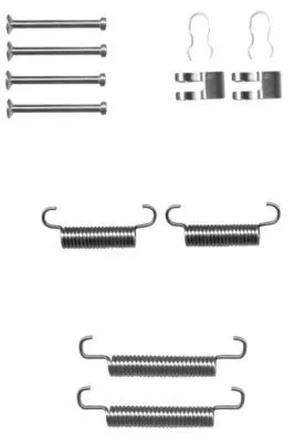 MINTEX MINTEX MBA839 1x Accessory Kit, parking brake shoes 