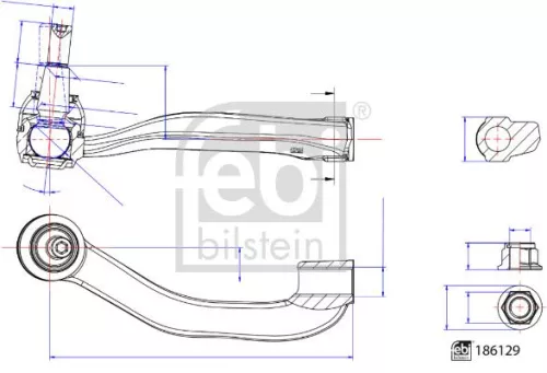 Febi Front Right Tie Rod End For Man Vw Crafter Grand California Tge