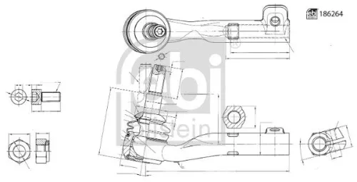 Febi Front Left Tie Rod End For Bmw 2 3 4 I4
